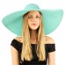 Summer Elegant Derby Big Super Wide Brim 8" Brim Floppy Sun Beach Dress Hat Mint 26265225040 eb-08185022